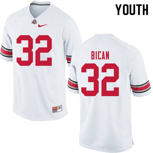 Ohio State Buckeyes #32 Luciano Bican Youth College Jersey White
